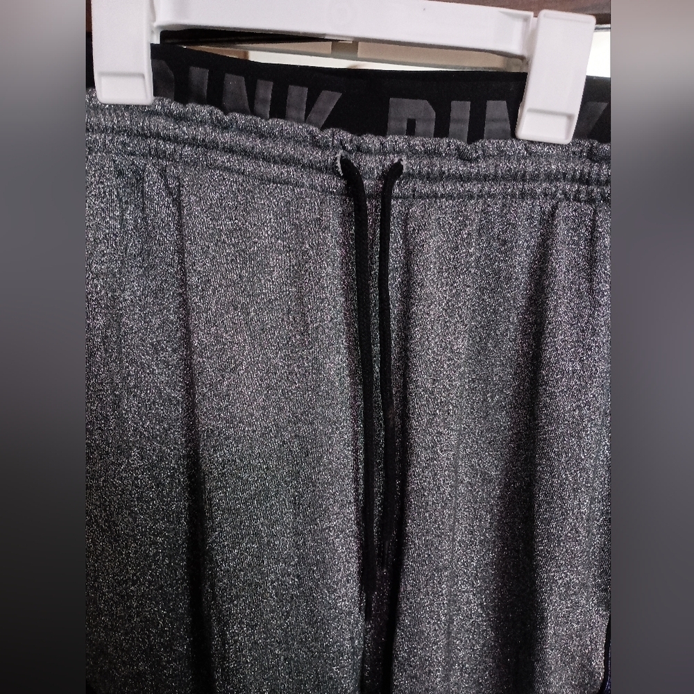 Victoria's Secret PINK Gray Joggers with Rainbow Trim_Large - Picture 3 of 11